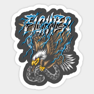 eagle fight Sticker